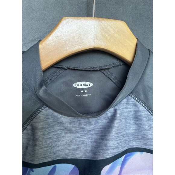 Boy's Swim Top Rash Guard‎ Size 8 Old Navy Shark Print - Picture 2 of 8